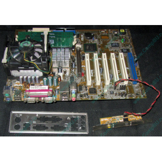 Материнская плата Asus P4PE (FireWire) с процессором Intel Pentium-4 2.4GHz s.478 и памятью 768Mb DDR1 Б/У (Липецк)